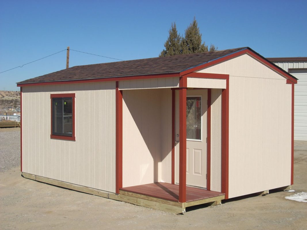 corner porch ranch shed