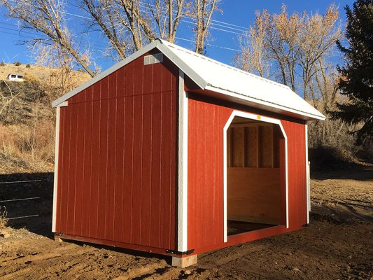saltbox-style animal shelter