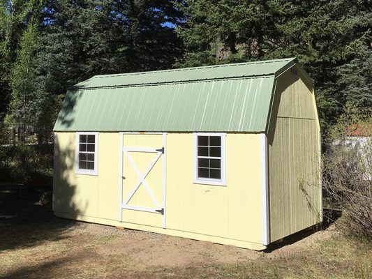 lofted barn with metal roof