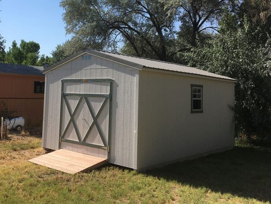 Ranch shed with full ramp