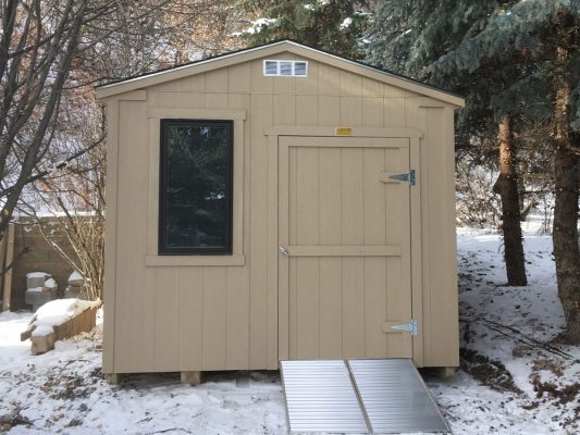 ranch shed with ramp