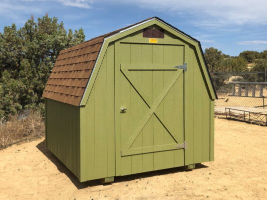 Green 8x8 Barn