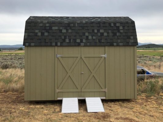 8x14 Lofted Barn with ramp