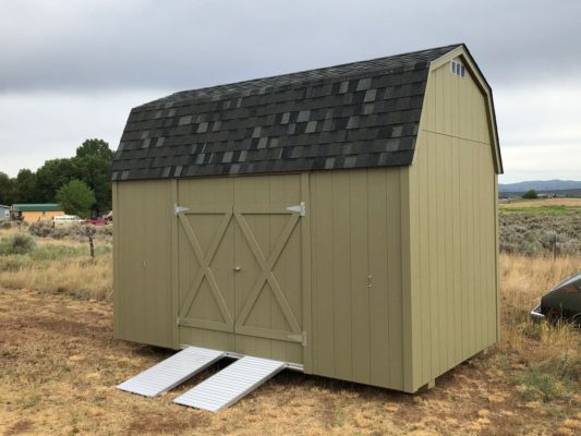 8x14 Lofted Barn with ramp