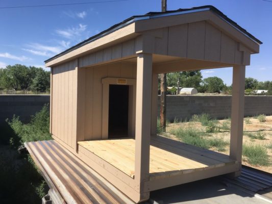 Doghouse with porch