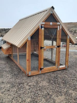 6x12 Chicken House Saddle Tan