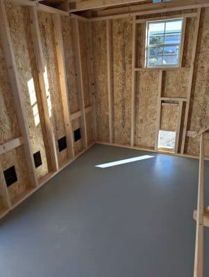 8x12 Ranch Chicken House Interior